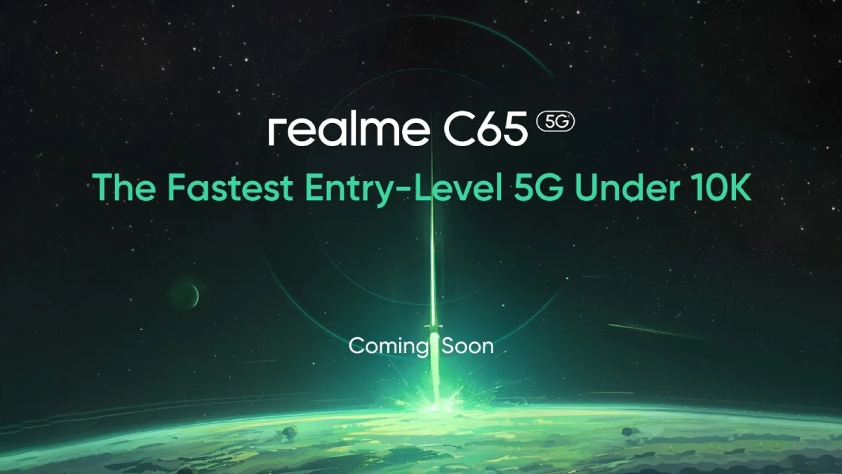 Realme C65 5G India Lauched Teased; Confirmed to be Priced Under Rs. 10,000