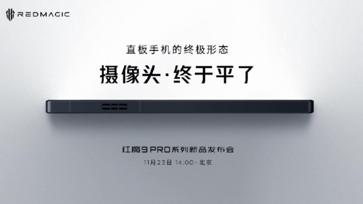 Red Magic 9 Pro Series Teaser Shows Flat Design; Camera Details Tipped Ahead of November 23 Launch