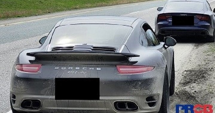 Rented Porsche, Audi impounded after being clocked at 200 km/h in Chilliwack
