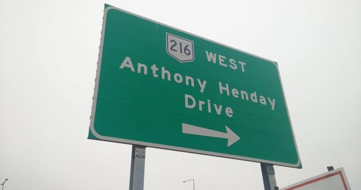 Rock thrown from Anthony Henday Drive overpass hits vehicle, police seek footage