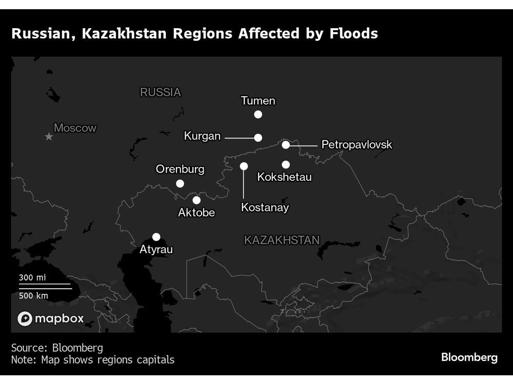 Russia and Kazakhstan Suffer Worst Flooding in 80 Years