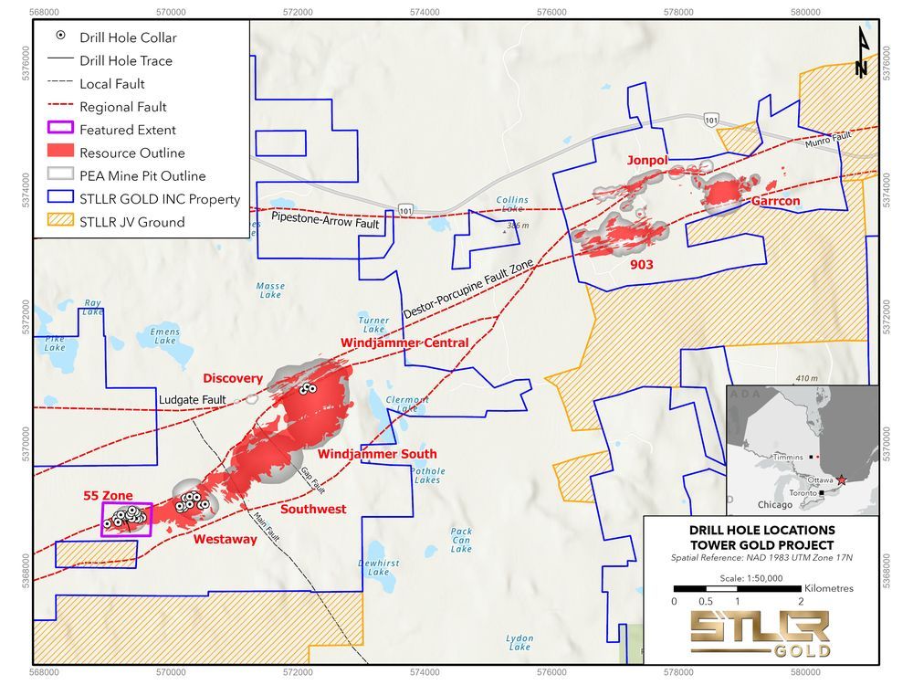 STLLR Gold Announces Remaining Tower Gold Project Infill Drilling Results