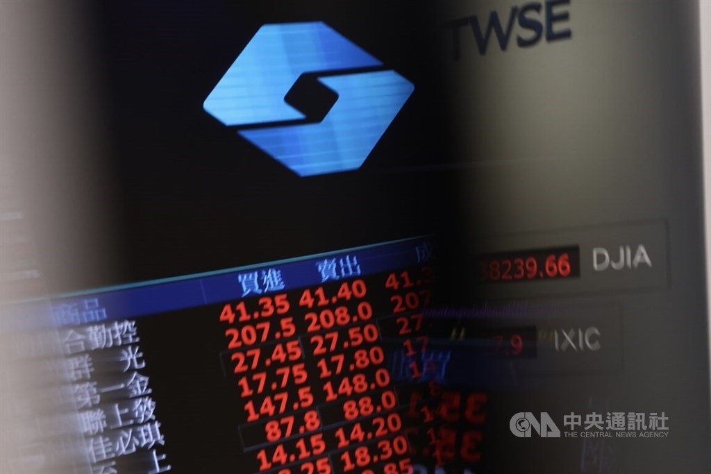 Taiwan shares end at almost 20,500 points following U.S. rally