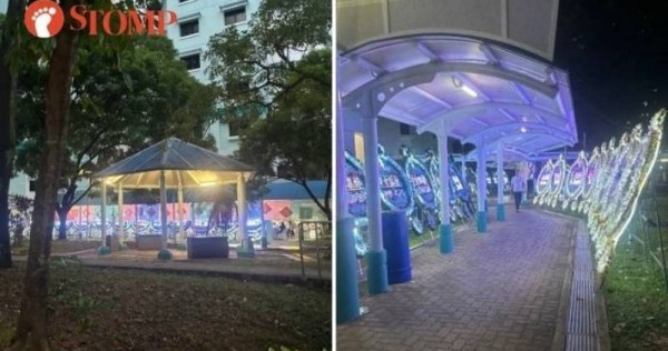 'Take a look at the extravagance': Sengkang resident disturbed by lights from over 50 LED wreaths at wake