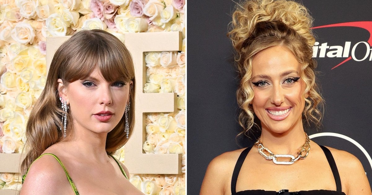 Taylor Swift Sips a Tay-Tini While Hanging With Brittany Mahomes in Vegas