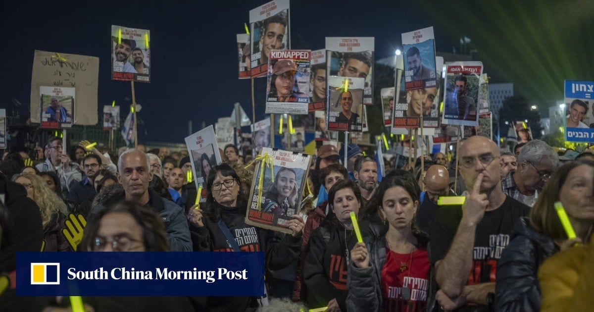 Thousands of Israelis rally in Jerusalem for hostages, marking 6 months of war