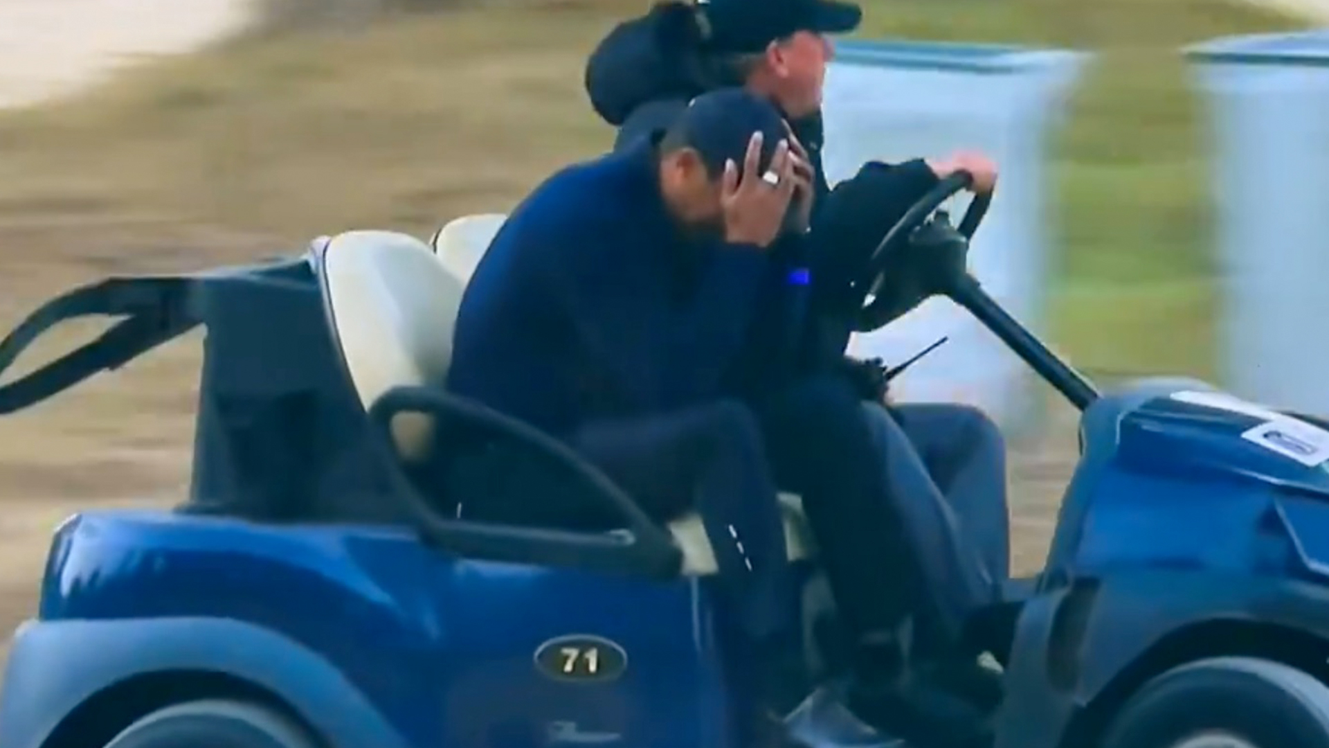 Tiger Woods fights back tears as golf legend forced to withdraw from Genesis Invitational