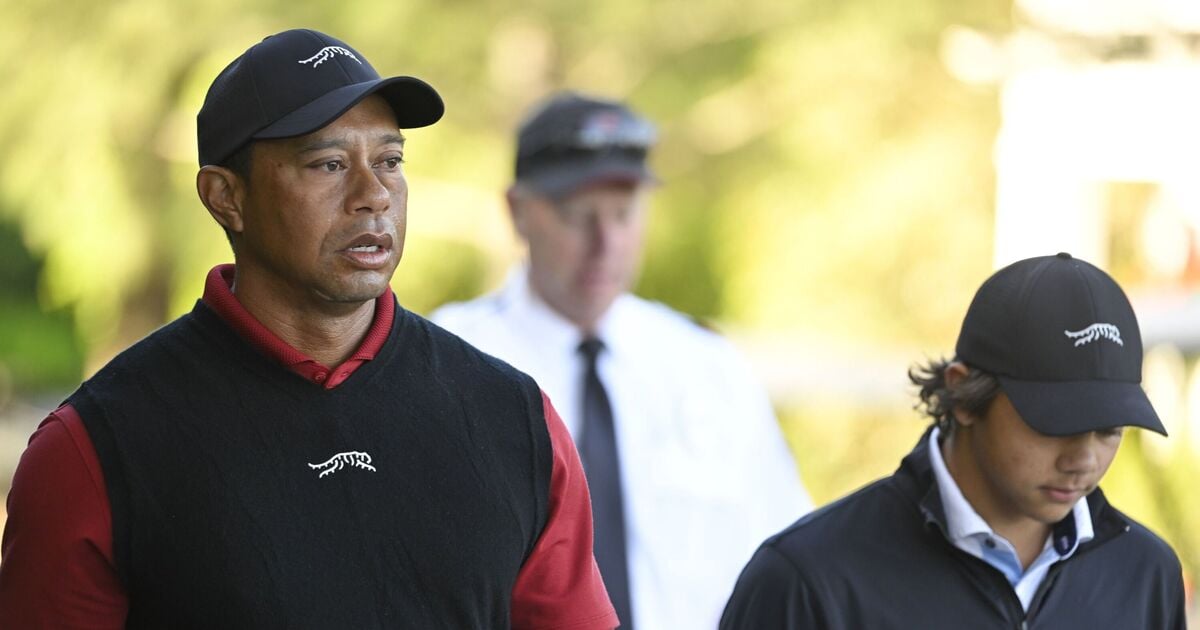 Tiger Woods had worrying moment with son Charlie before worst ever Masters showing