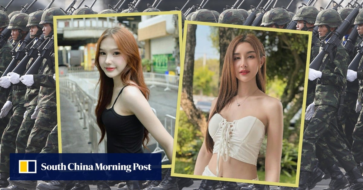 Transgender Thai beauty queens shock army by turning up for military service, striking good looks stun social media