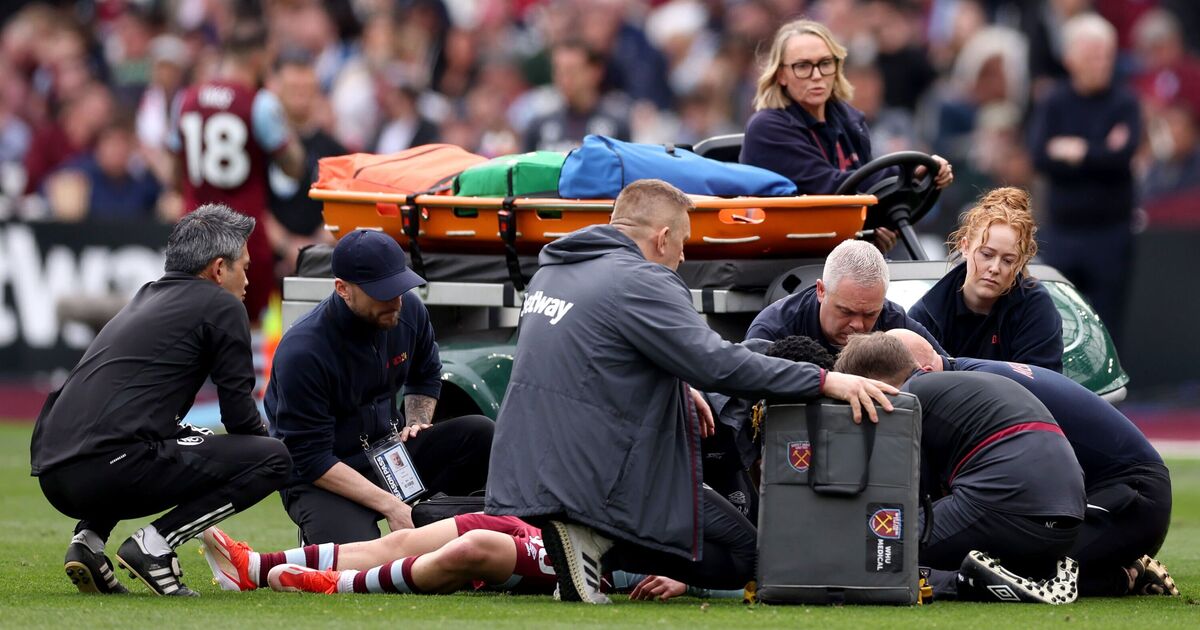 West Ham star George Earthy rushed to hospital immediately after Fulham loss
