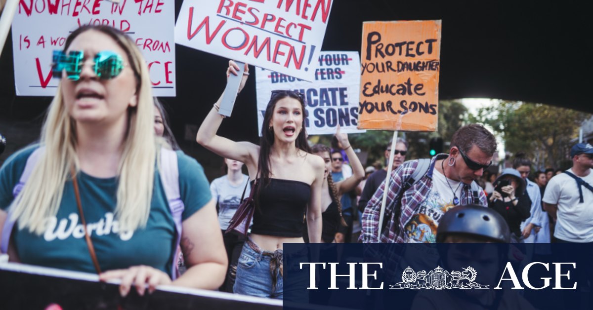 With a list of five demands, thousands take to Sydney streets over gendered violence