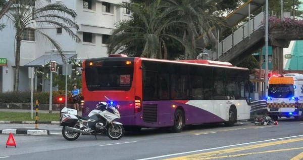 Woman cyclist, 69, hospitalised after collision with bus in Bedok