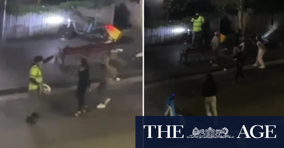 Youths filmed attacking delivery driver in central Sydney