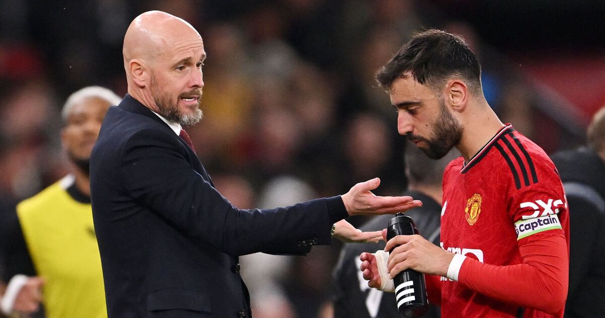 Bruno Fernandes' gesture to Man Utd star speaks volumes as Erik ten Hag questions raised