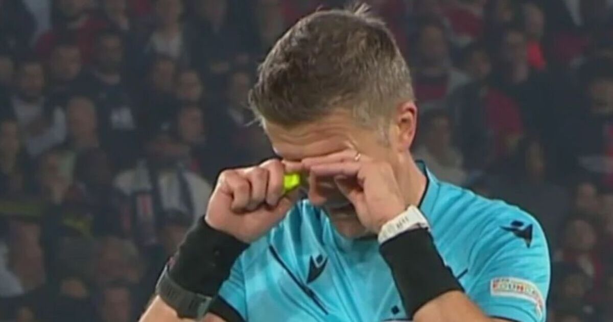 Champions League referee spotted crying after Borussia Dortmund beat PSG