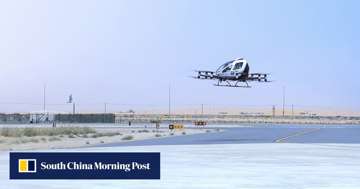 Chinese air taxi maker EHang completes maiden flight in Abu Dhabi as it eyes expansion in the Middle East