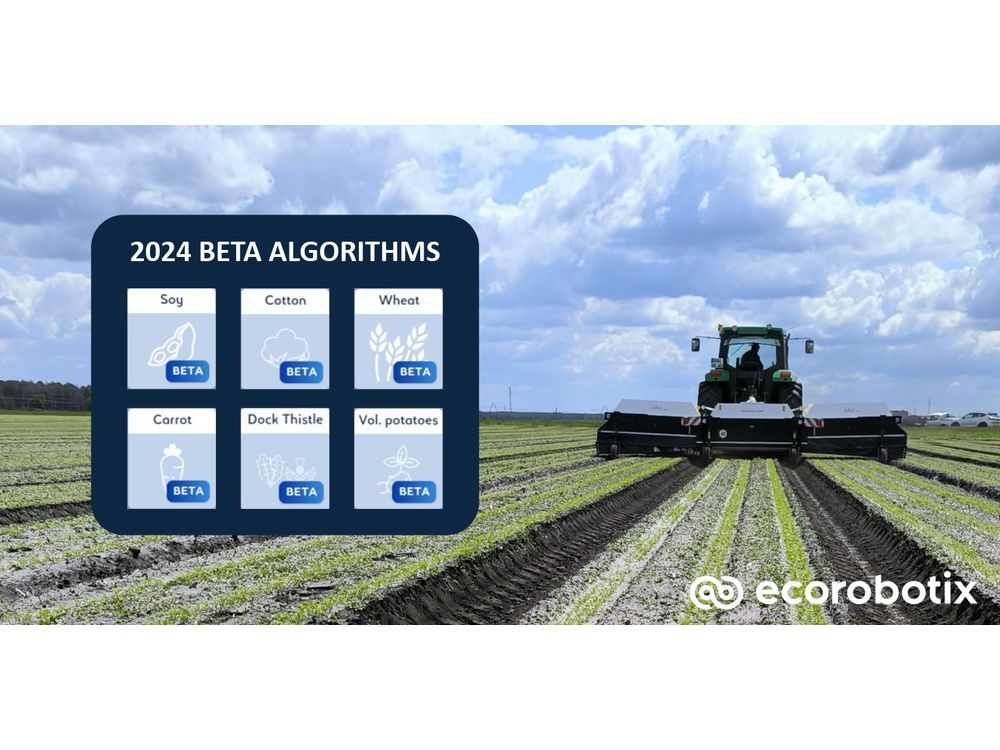 Ecorobotix Develops New Crop Algorithms for its AI-Powered Software