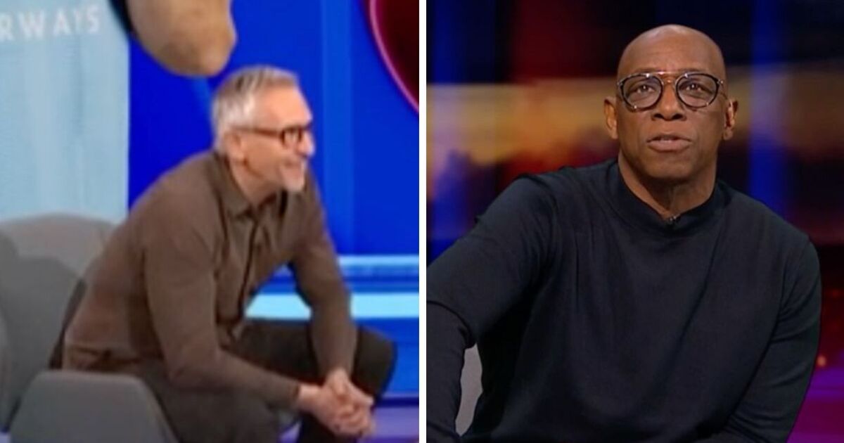 Gary Lineker bursts out laughing as Ian Wright slams 'worst decision I've ever seen'