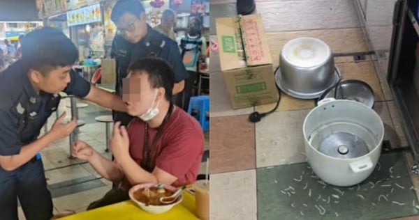 'He pushed my pots onto the floor': Circuit Road hawker and diner get into fight over cutlery