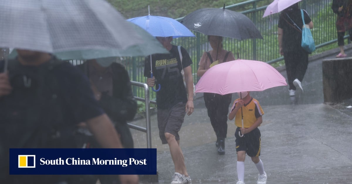 Hong Kong Observatory issues first red rainstorm signal of the year amid heavy downpours