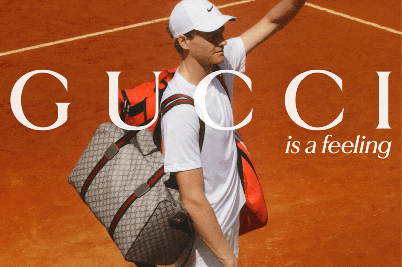 Jannik Sinner Proves His Unmatched Tennis Stance In Gucci's "Is a Feeling" Campaign