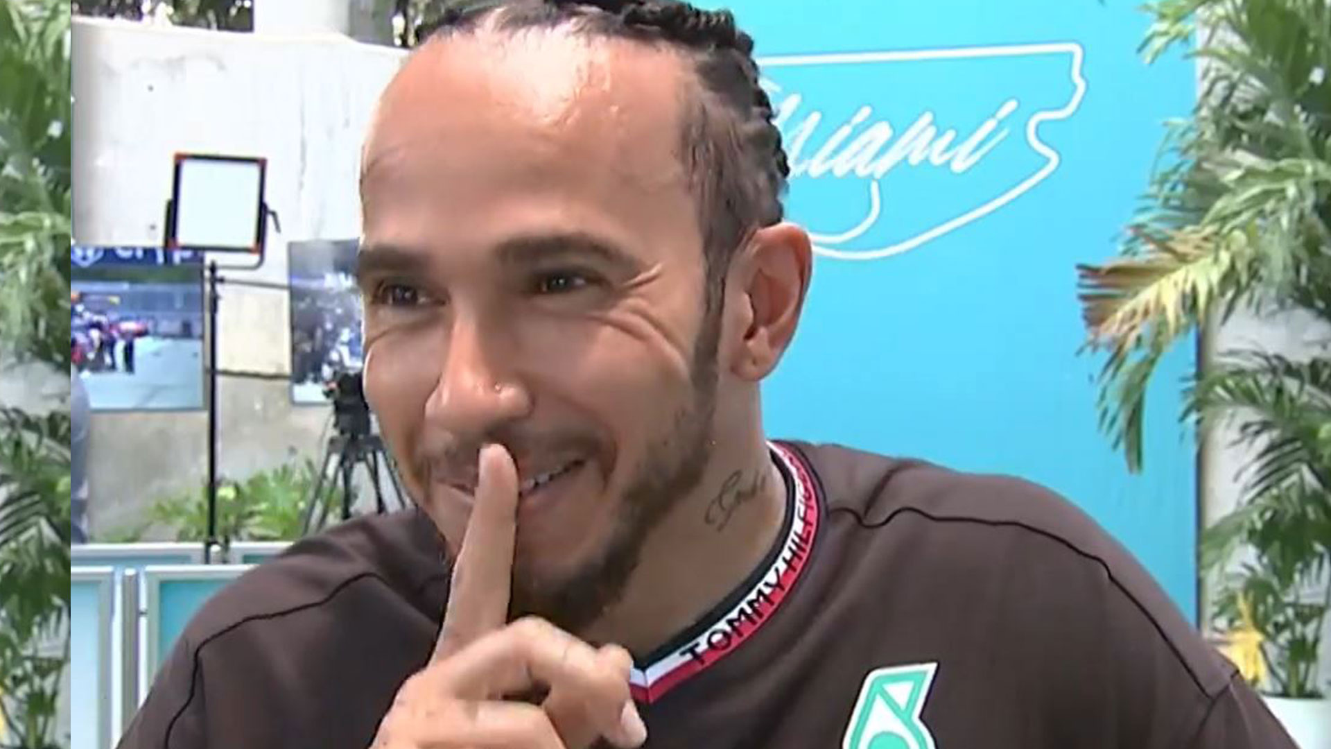 Lewis Hamilton forced to apologise live on TV for huge blunder after causing mayhem at Miami Grand Prix