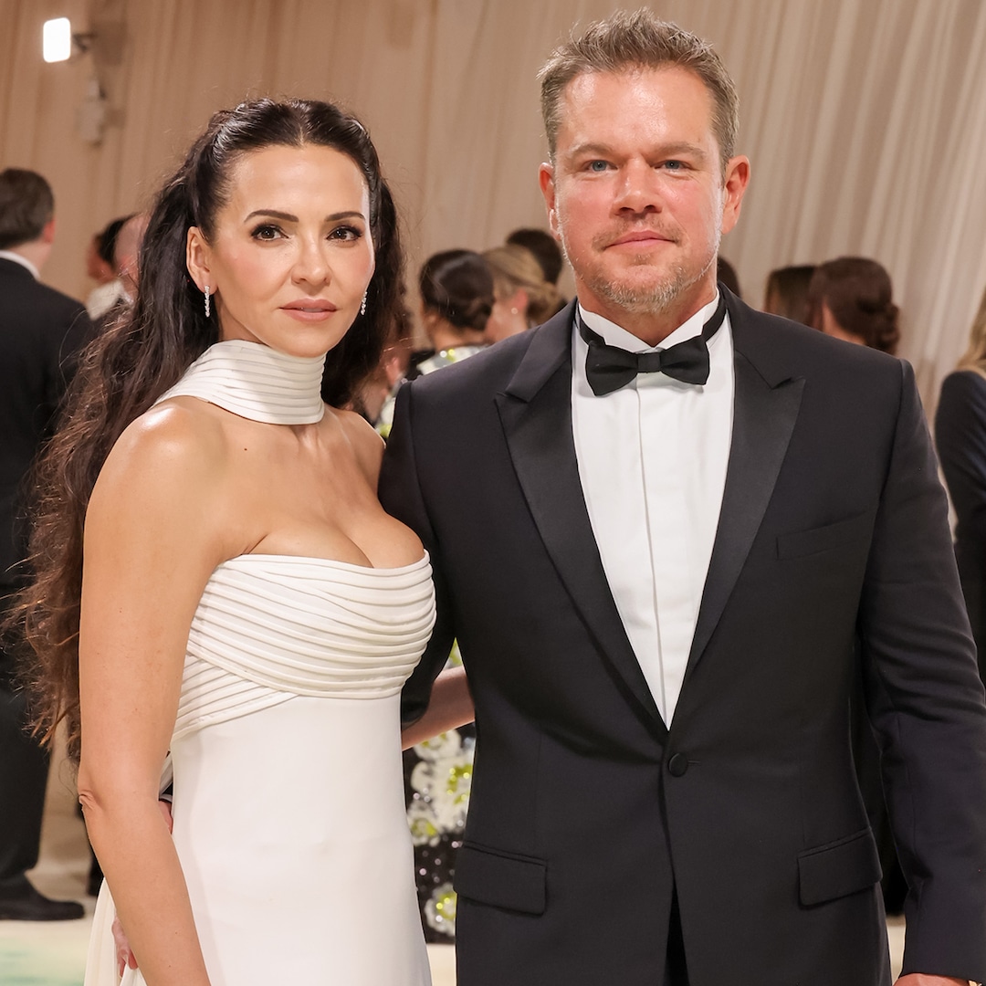  Matt Damon and Luciana Barroso Turn 2024 Met Gala Into Rare Date Night 