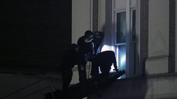 NYC police officers begin removing pro-Palestinian protesters inside occupied Columbia University building