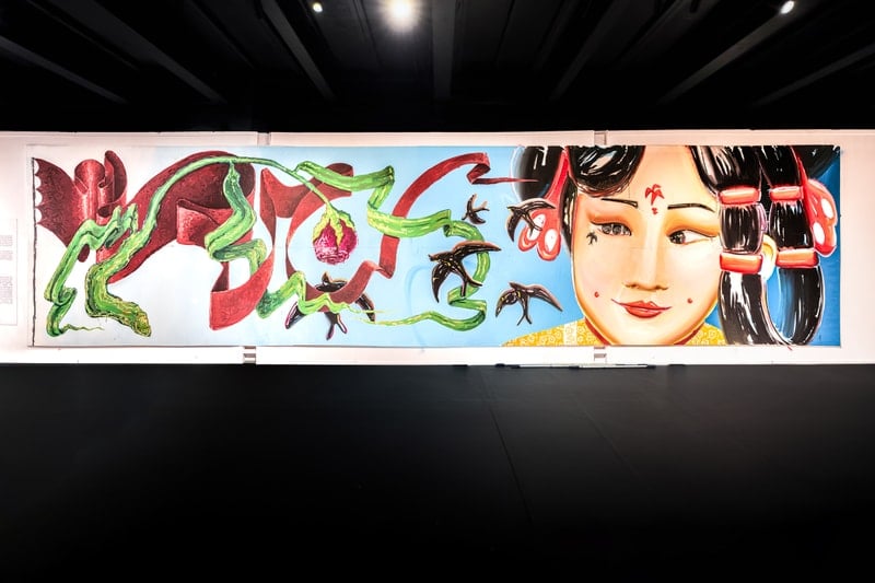 Omar Sha3 and Ana Barriga Unveil 'Harmony in Play' Mural at BRED Abu Dhabi Festival