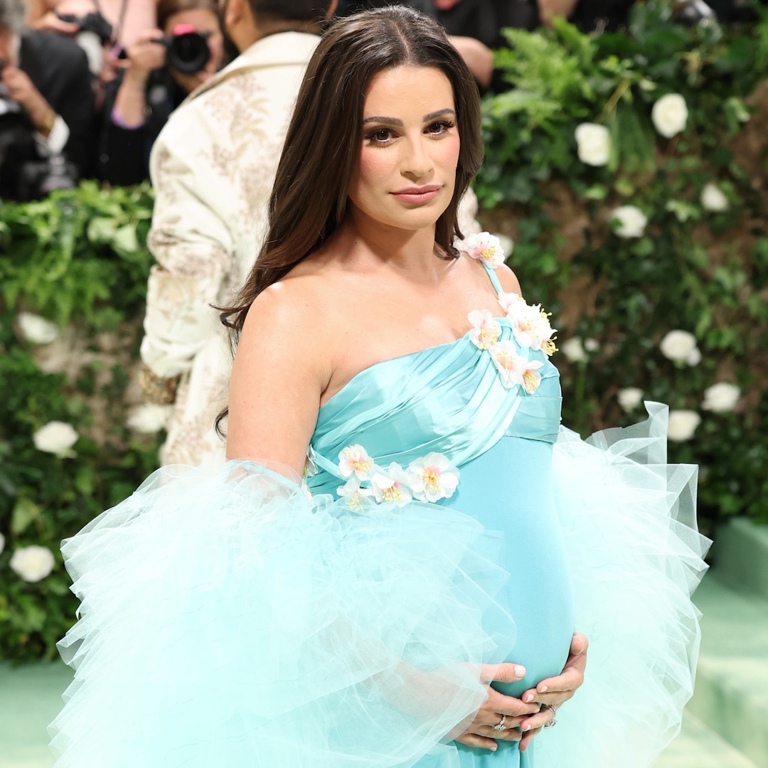  Pregnant Lea Michele Is Real-Life Sleeping Beauty at 2024 Met Gala 