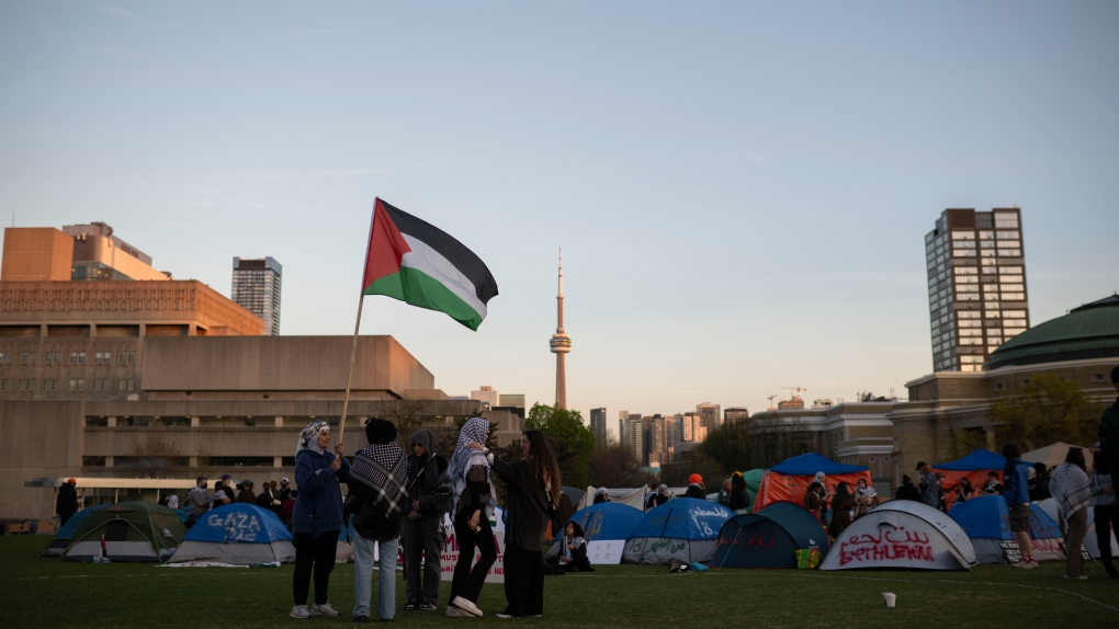 Pro-Palestinian encampment remains at University of Toronto despite safety concerns