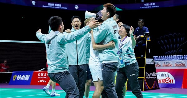 Taiwan men make history at badminton Thomas Cup