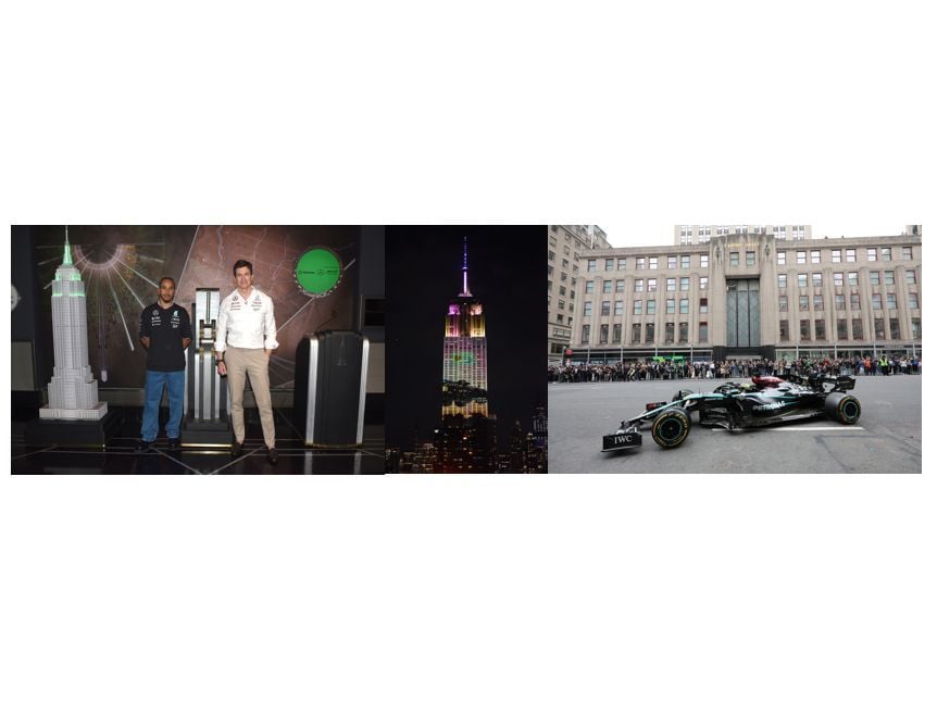The Empire State Building Partners with WhatsApp and Mercedes-AMG PETRONAS F1 Team to Produce Dynamic Light Show, Fifth Avenue Demo Run, Exclusive Pop-Ups, and More