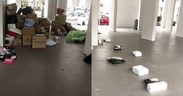 'They may get stolen': Dozens of parcels left unattended at Woodlands HDB void deck raise concerns
