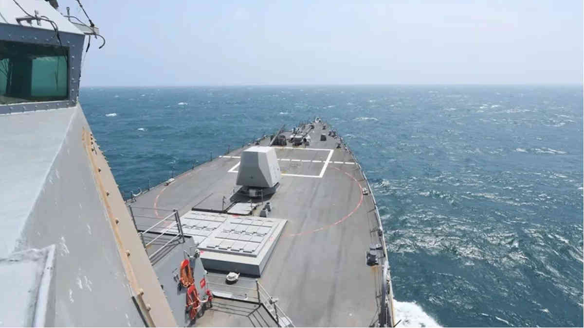 US Navy ship conducts routine transit of Taiwan Strait