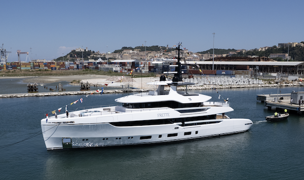 Second Columbus Atlantique 43 metre super yacht launched and named Frette