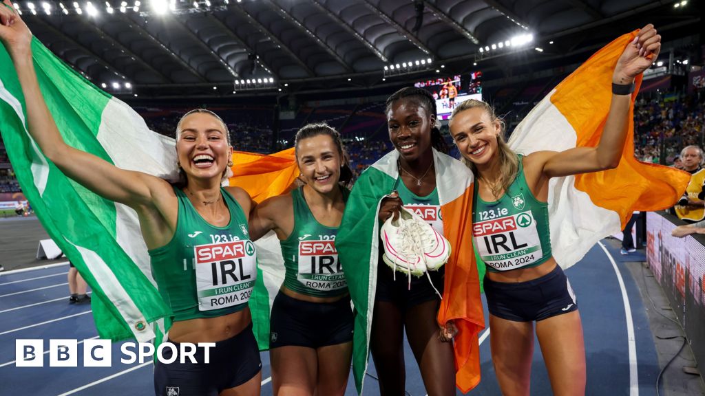 Ireland win silver in women's 4x400m relay