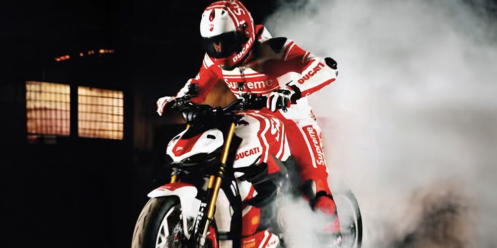 Supreme and Ducati Performance Hit the Speedway With Spring 2024 Collection