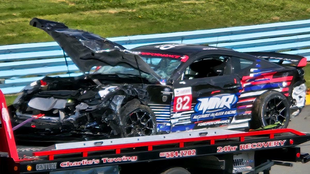Violent Mustang Challenge Crash Leads to Major Rollover at Watkins Glen