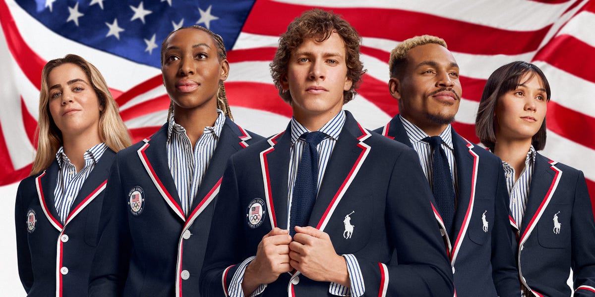 Photos show Team USA's 2024 Olympics ceremony outfits, and they include jeans and moto jackets