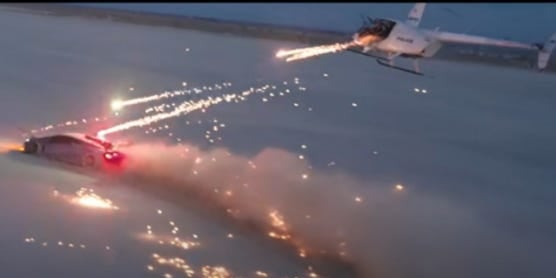 Oh, so now I can't shoot fireworks at a Lambo from a helicopter?
