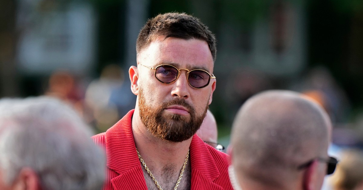 Travis Kelce responds to typo on Chiefs' $40,000 Super Bowl ring: 'Who cares?'