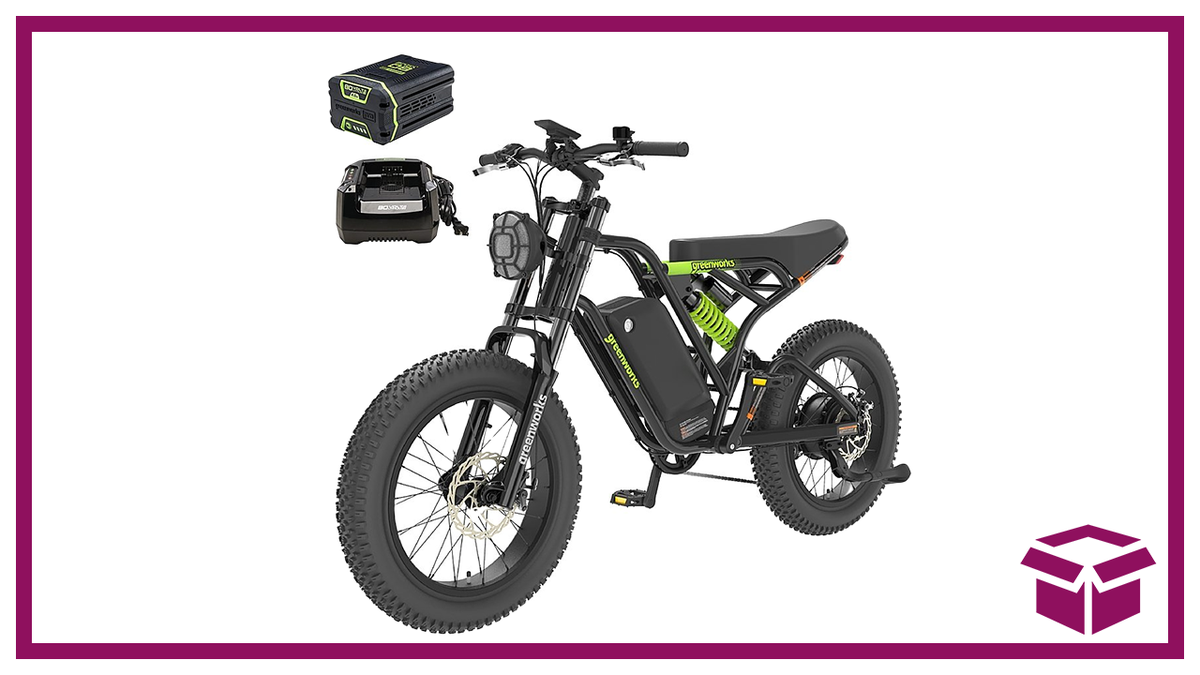 Today Only: Upgrade Your Commute With $500 Off a Greenworks Utility eBike