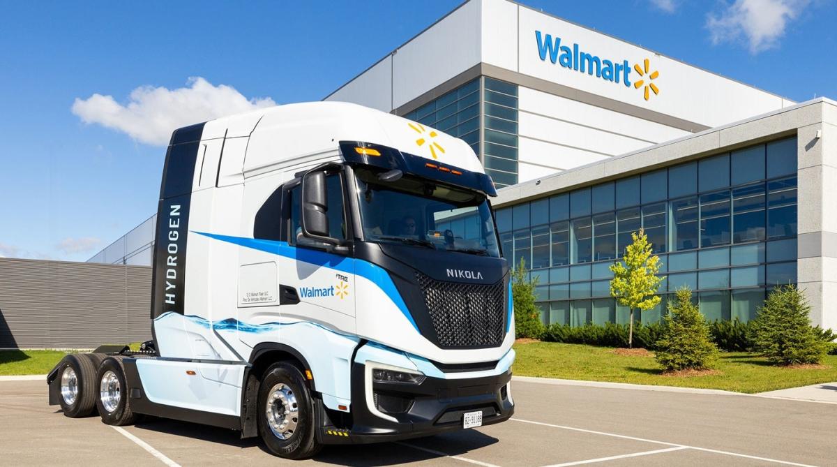 Walmart Canada rolls out hydrogen fuel cell electric semi-truck