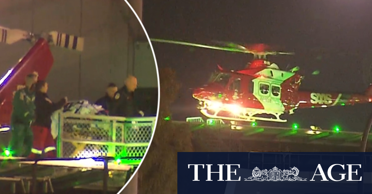 Adelaide woman airlifted to hospital after allegedly being shot in the back