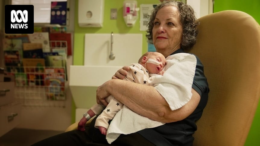 As Mater Mothers' Hospital's longest-serving 'cuddle carer', Jenny Summerson plays a vital role