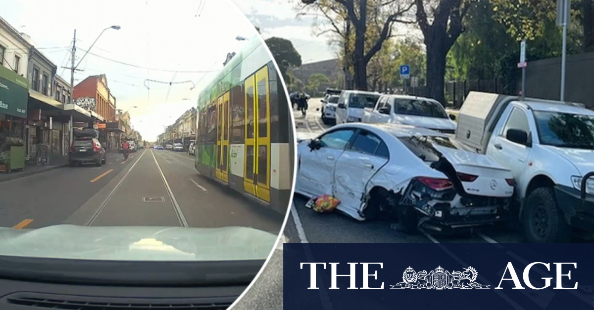 Couple in Mercedes lead police on chase through Melbourne