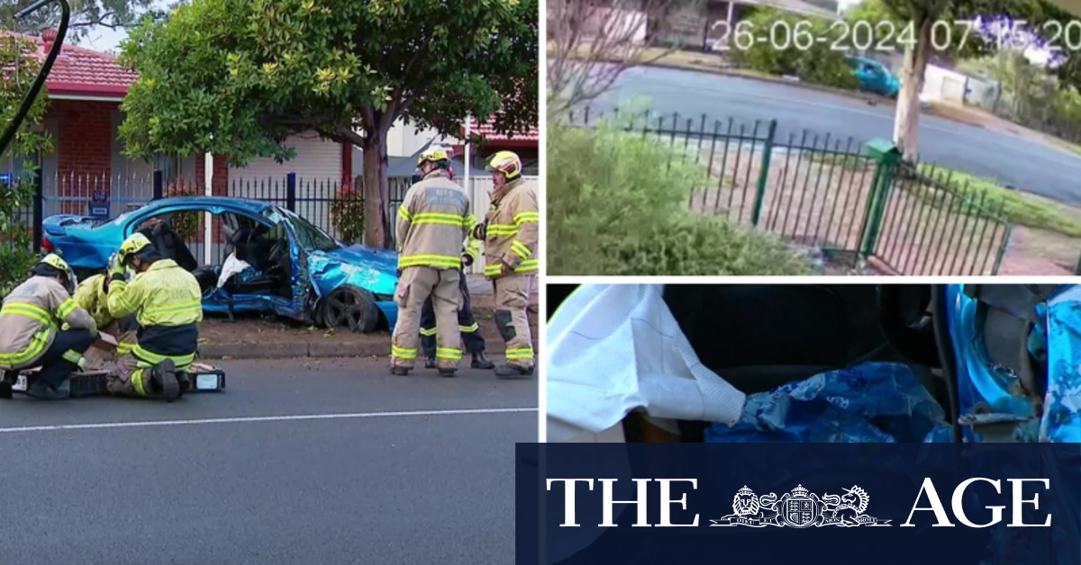 Driver crashes into power pole on quiet street