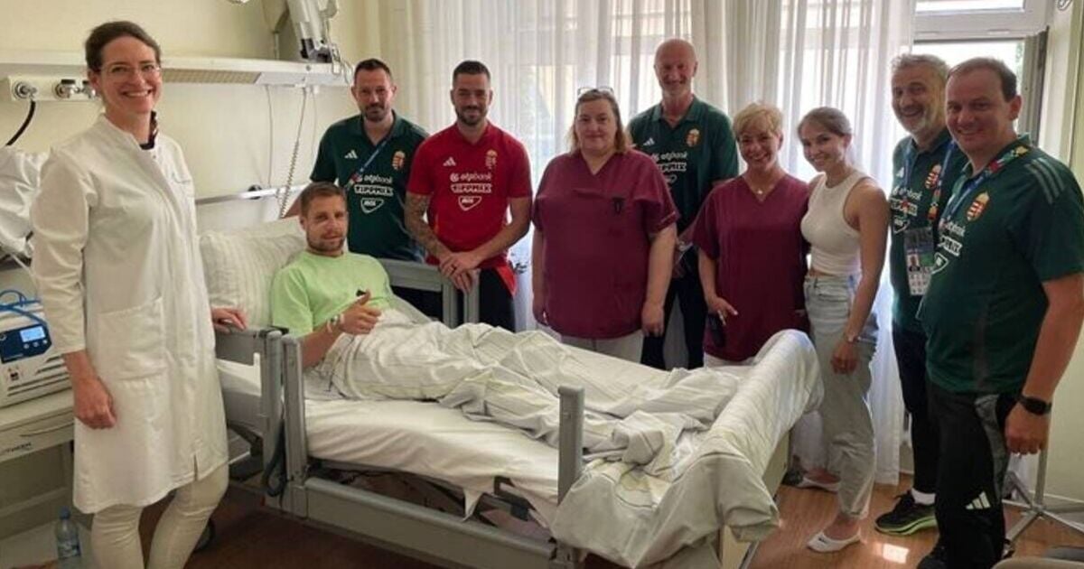 Euro 2024 star who suffered horrific injury pictured in hospital for first time