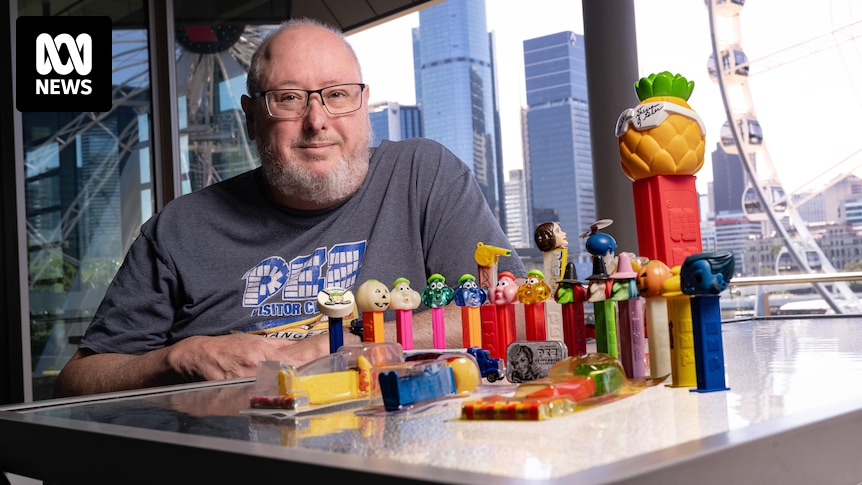 Greg Potent started hoarding Pez dispensers 12 years ago and now he's trying to start an Aussie Pez community